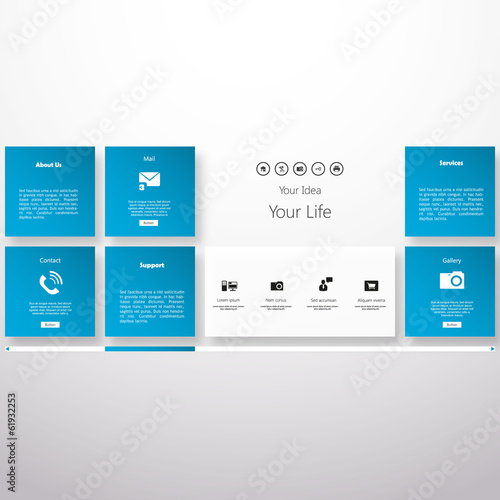 Corporate Website template. Creative web Multifunctional Media d