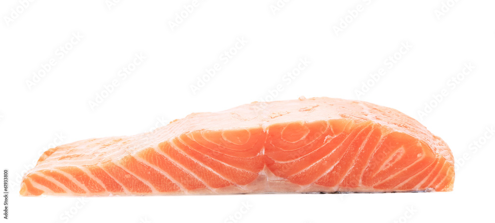 Salmon fillet close up.