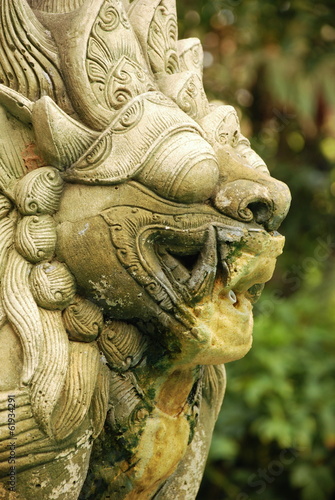 Wallpaper Mural Sand stone lion fountain, exotic Indonesian design  Torontodigital.ca