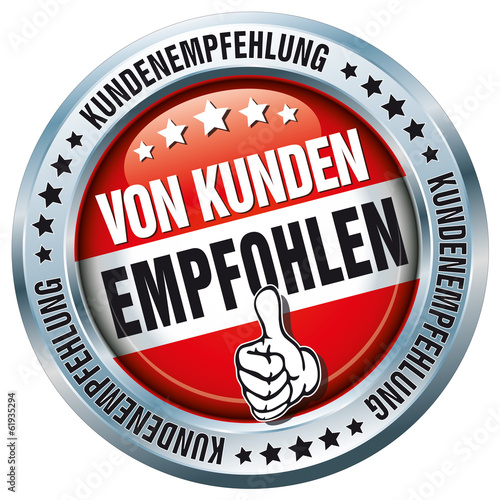 Von Kunden Empfohlen - Button