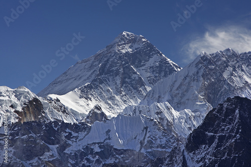 Mount Everest, highest mountain in the world, Nepal.
