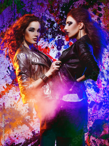 Obraz na płótnie Rock girls w salonie