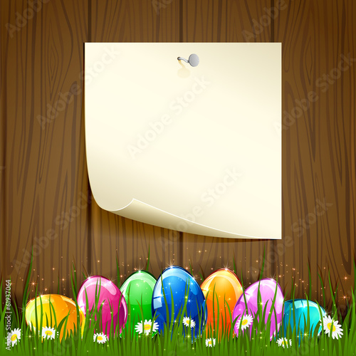 Paper and Easter eggs