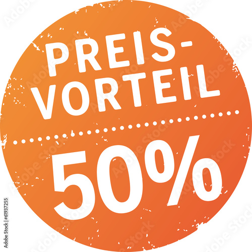 Sticker Preisvorteil 50%