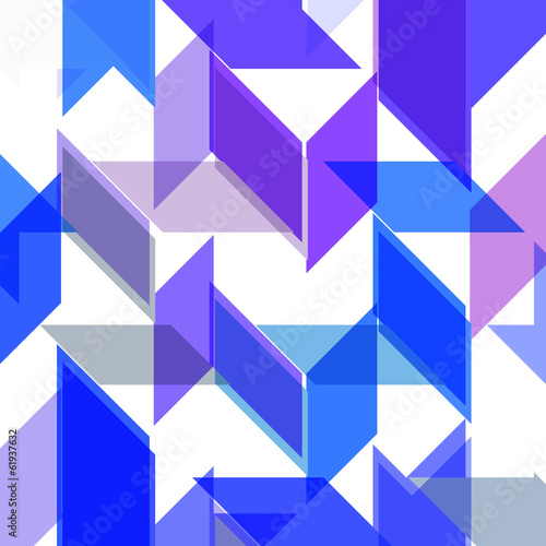 Abstract geometric shape, color background