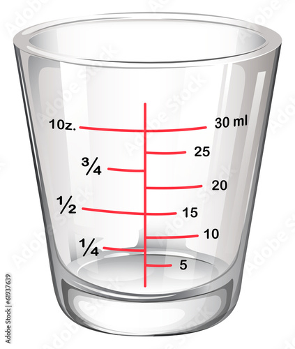A measuring glass