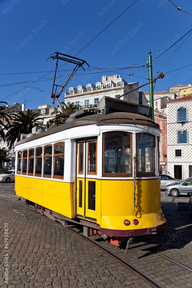 Iconic 100 year old Lisbon’s yellow tram