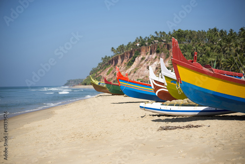 Colorful fishing boats