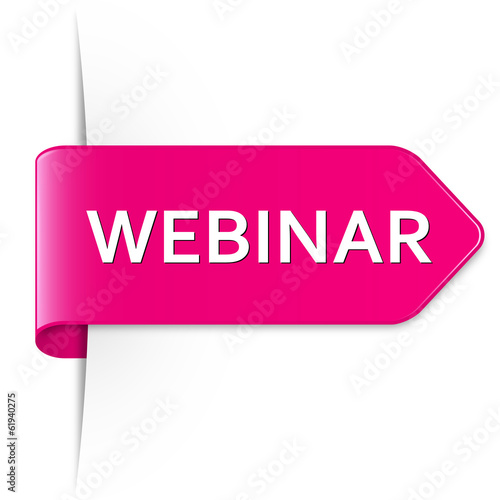 Langer pinker Sticker Pfeil – WEBINAR