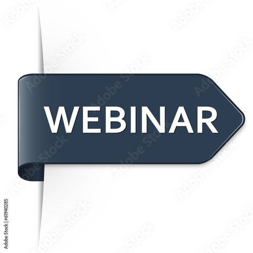 Langer dunkelblauer Sticker Pfeil – WEBINAR