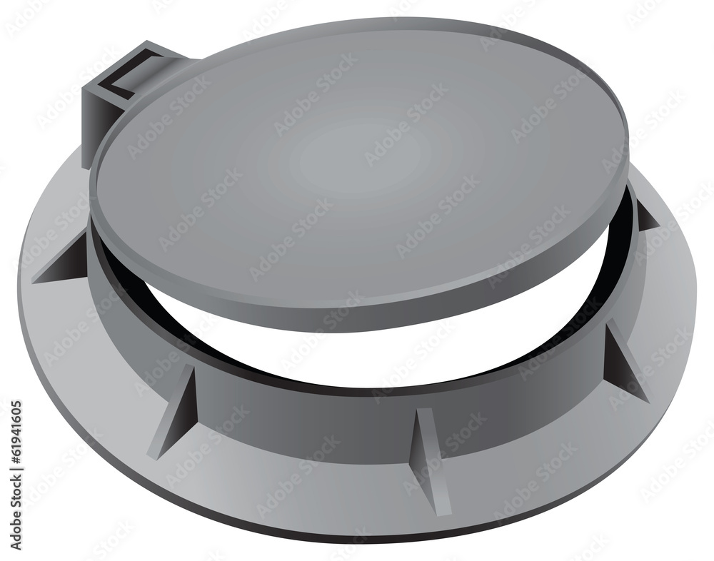 Manhole cover Stock Vector | Adobe Stock