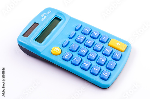 Calculator blue