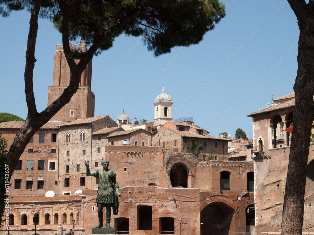 View of Trajan's Market in Rome