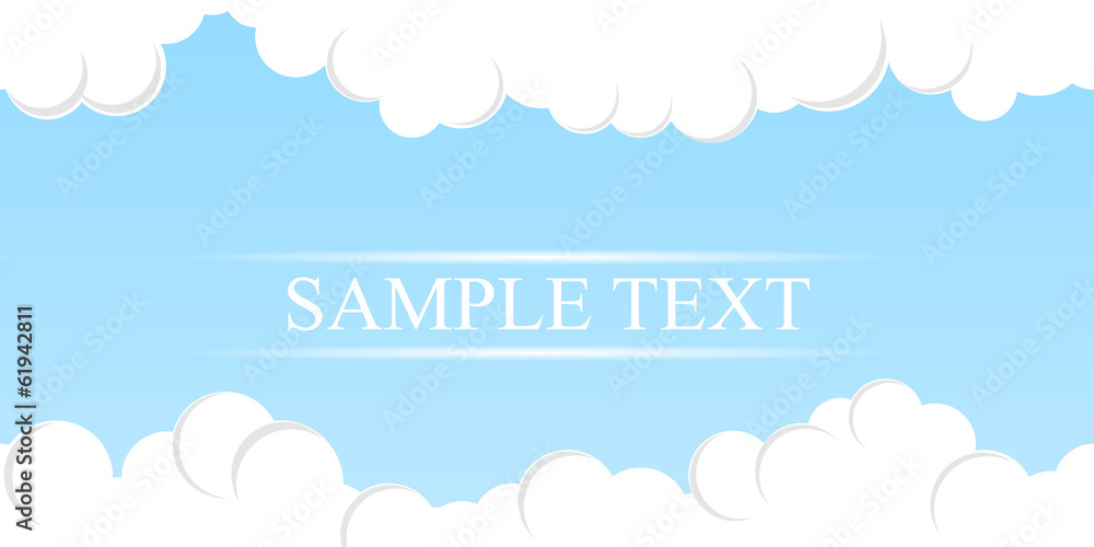 Simple Sky Background. Vector Simple Sky Background. Vector