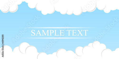Simple Sky Background. Vector