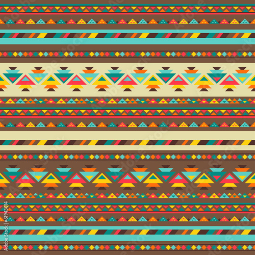 Ethnic seamless pattern in native style.