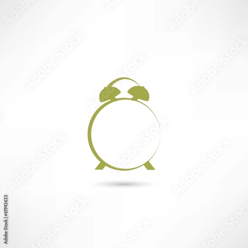 Line green alarm clock