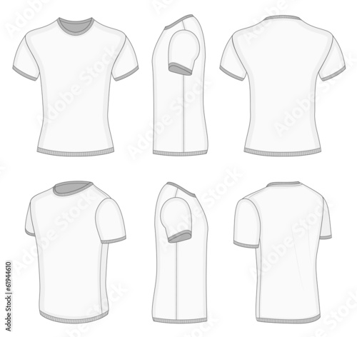 Fotografie Men's white short sleeve t-shirt.