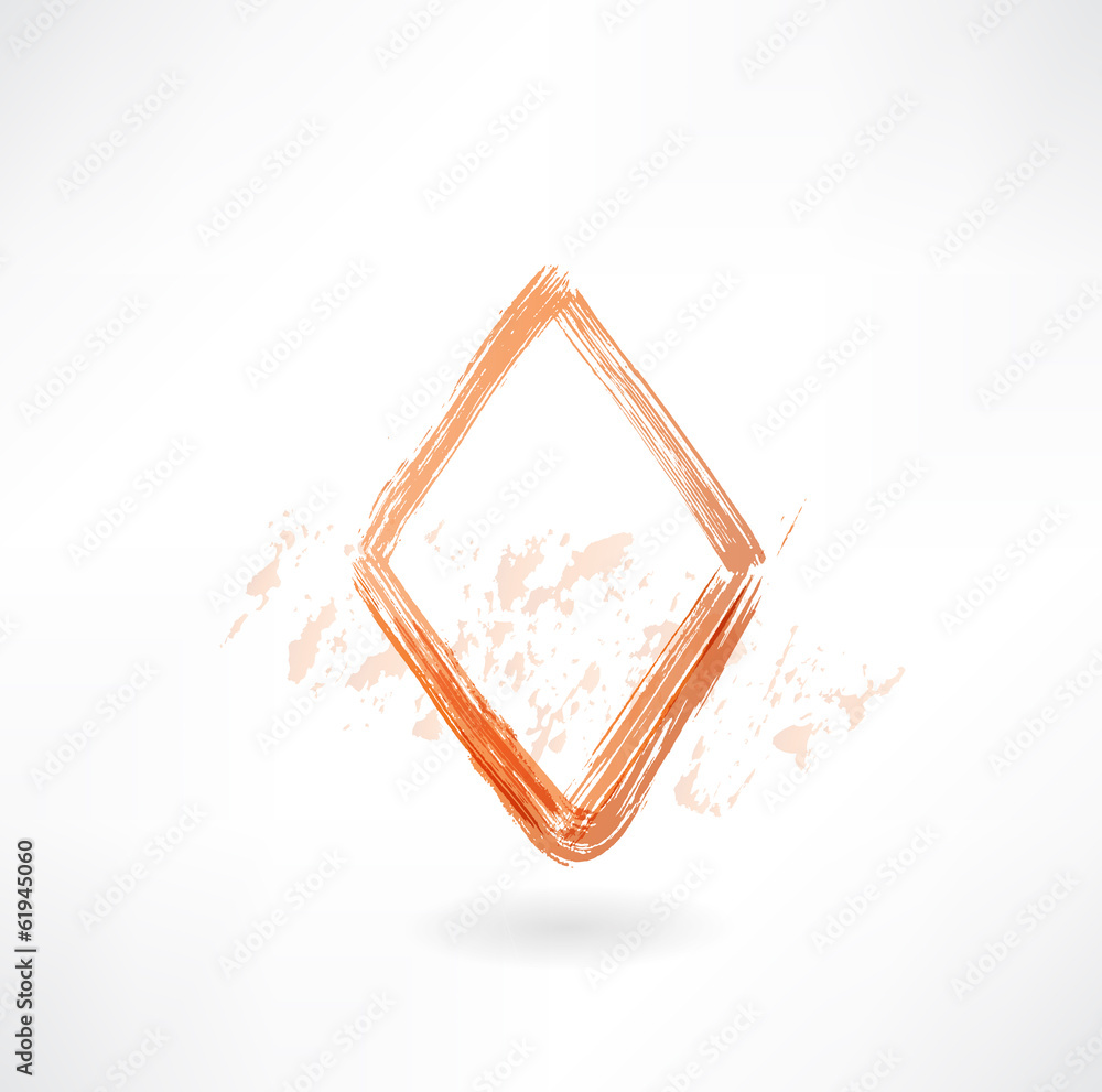 diamonds card grunge icon diamonds card grunge icon