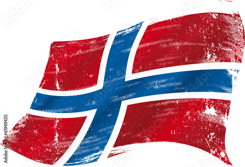 norwegian grunge flag photo