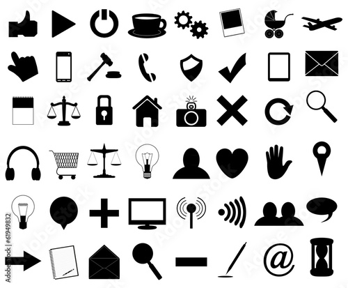 set of universal web icons