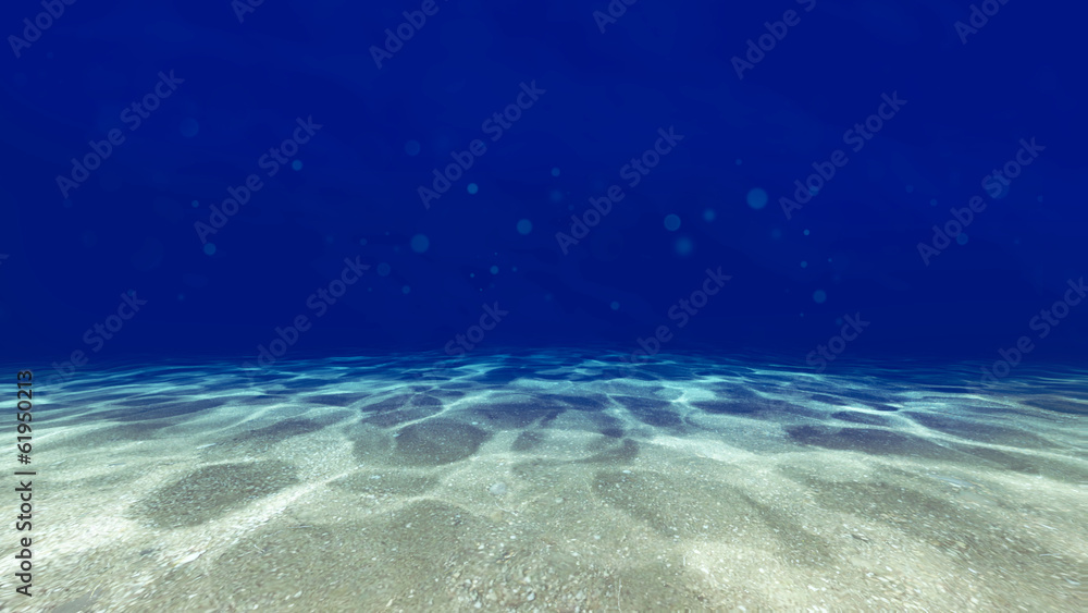 Surface of the sand under water