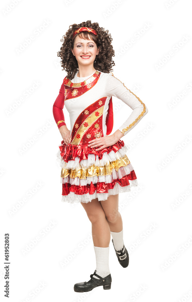 Irish dancer in hard shoes Irish dancer in hard shoes