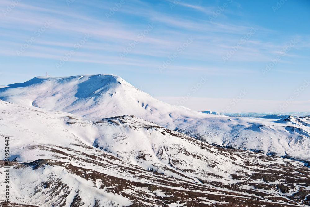 Wintry autumn landscape from Iceland