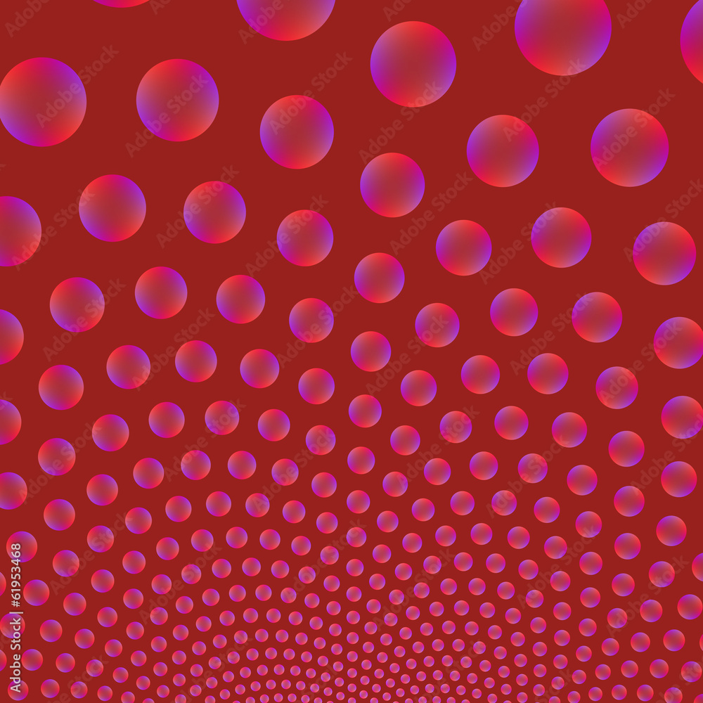 Violet and Red Bubbles Violet and Red Bubbles