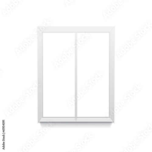 Vector illustration of window isolated on white background
