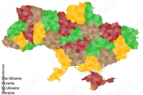Exakte Landkarte von der Ukraine