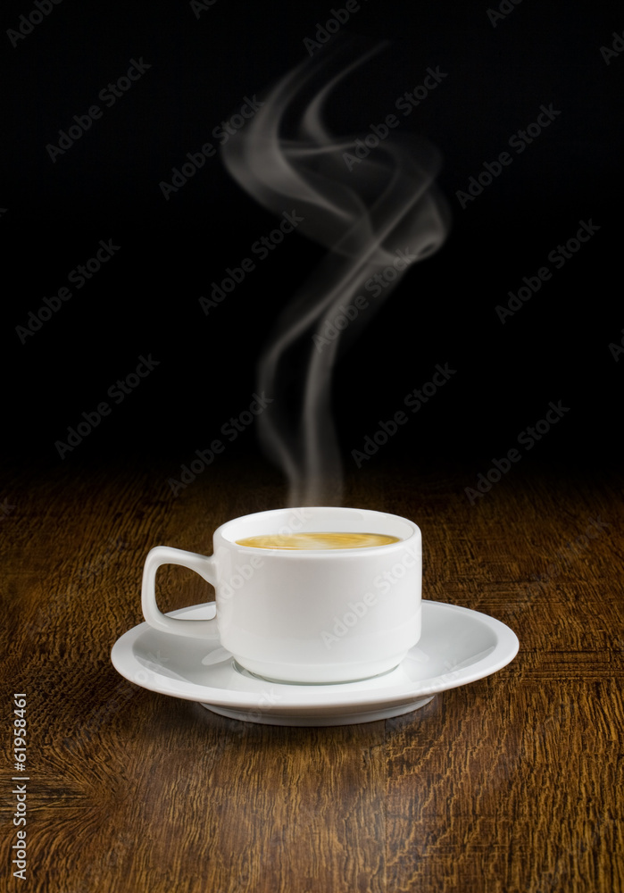 Coffee cup and sauce Coffee cup and sauce
