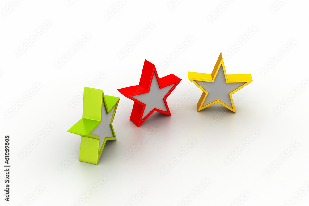 3d rendering stars 3d rendering stars
