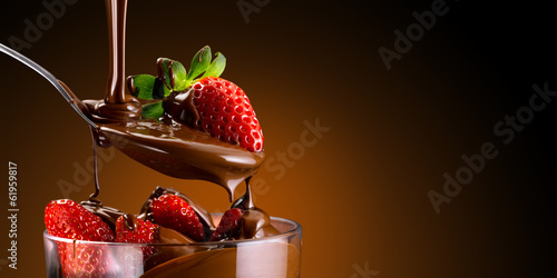 fragole e cioccolato