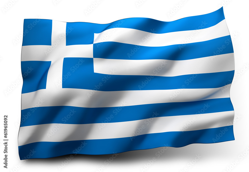 Naklejka premium flaga Grecji