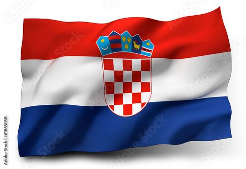 Fotografie flag of Croatia