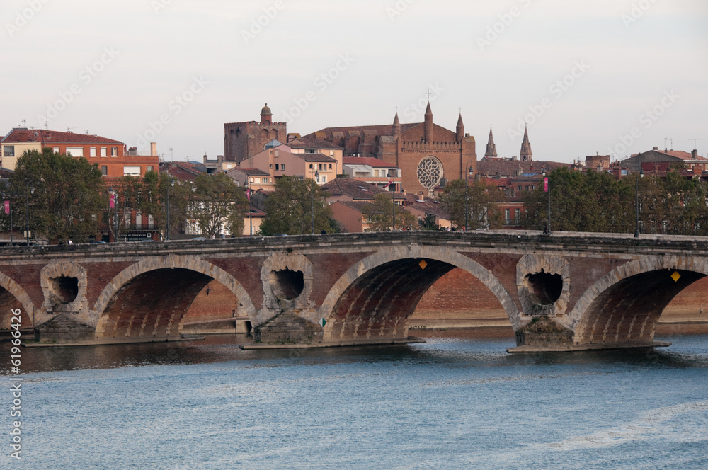 The Pont Neuf in Toulouse (France)