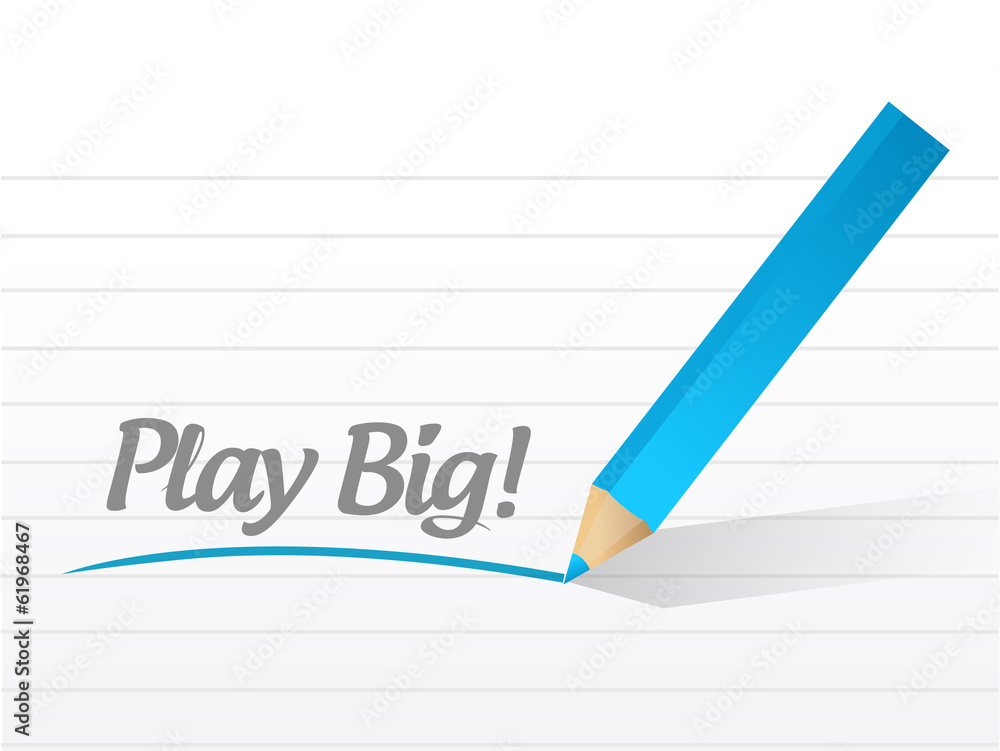 play big message illustration design play big message illustration design