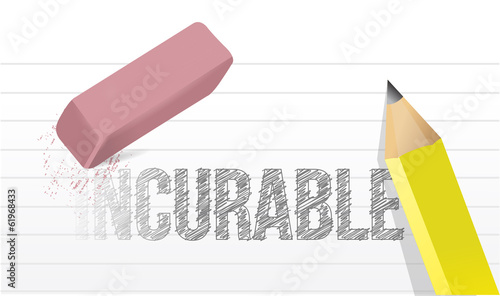 curable concept message illustration design