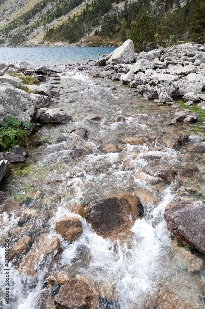 Creek at Pont d`Espagne, Pyrenees (France) Creek at Pont d`Espagne, Pyrenees (France)