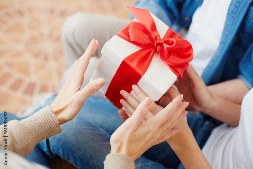 Taking gift Taking gift