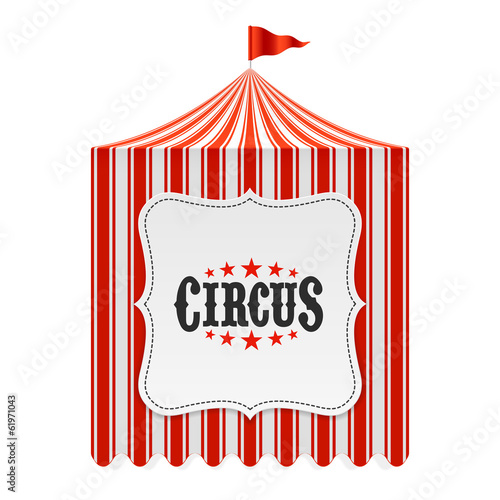 Circus tent, poster background