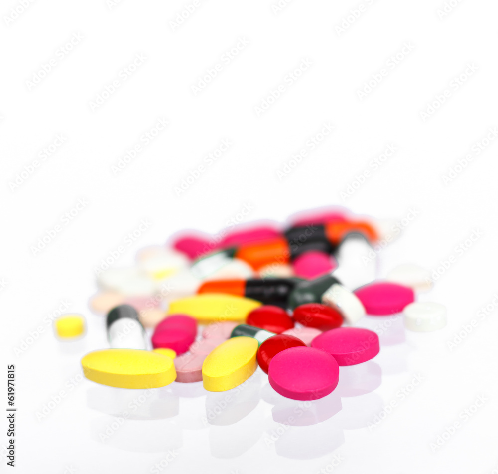 Medicines, tablets on a white background. Medicines, tablets on a white background.