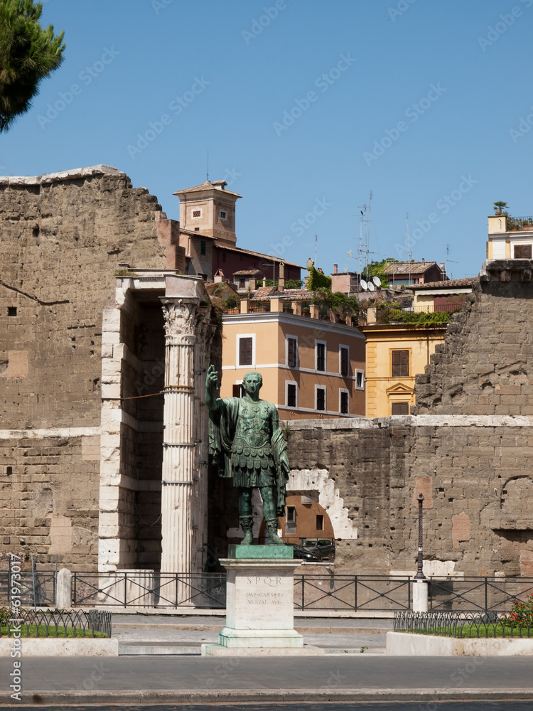 Statue of Nerva Caesare in Rome,Italy