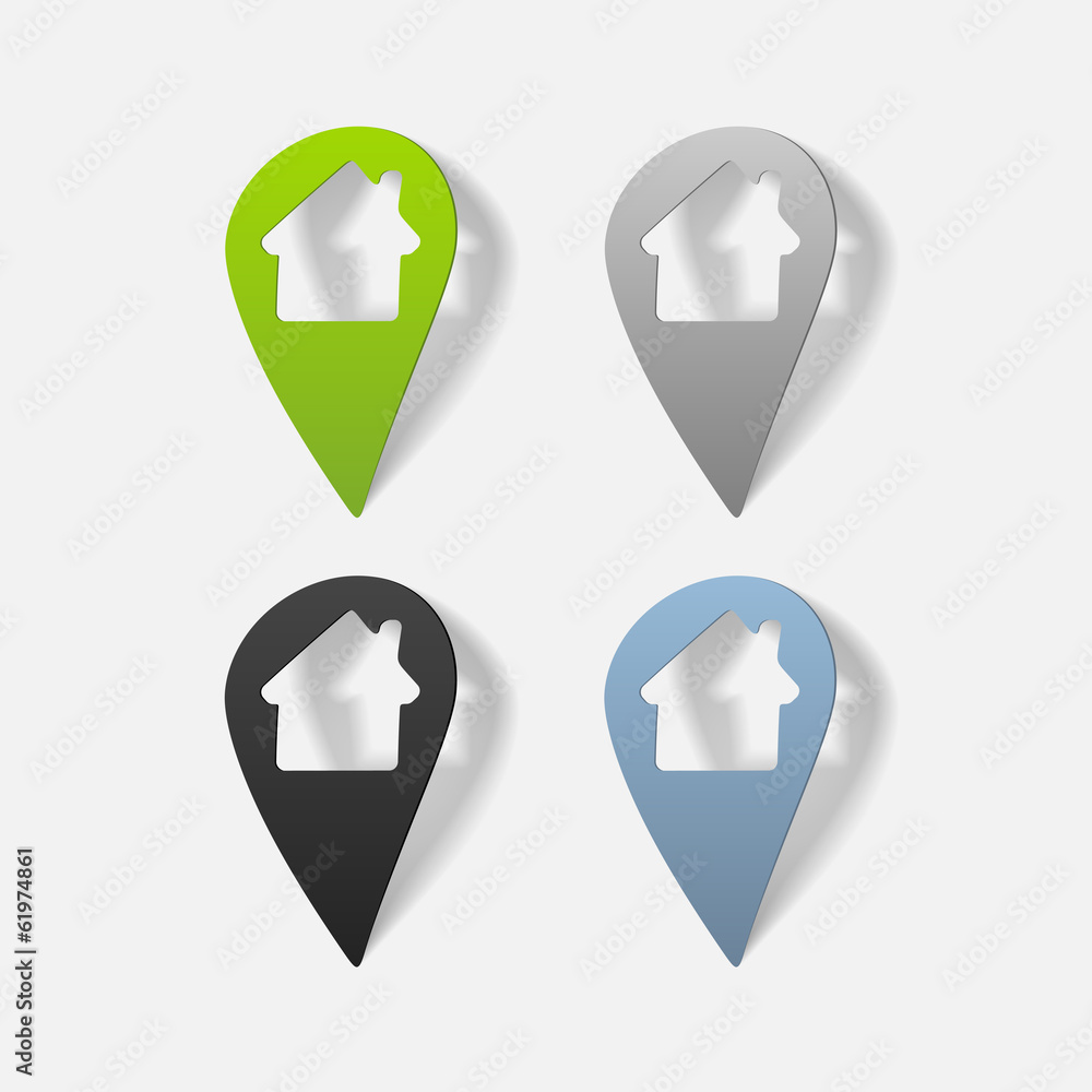 realistic design element: map, pointer, navigator realistic design element: map, pointer, navigator