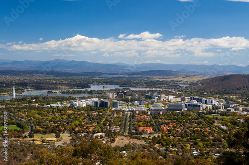 View over Canberra CBD