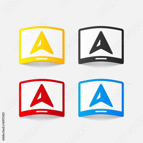 Free Download realistic design element: pointer, navigator, gps - GFXLoad