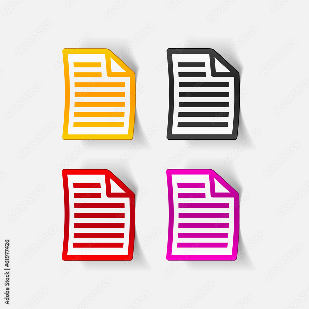 realistic design element: paper, a4 realistic design element: paper, a4