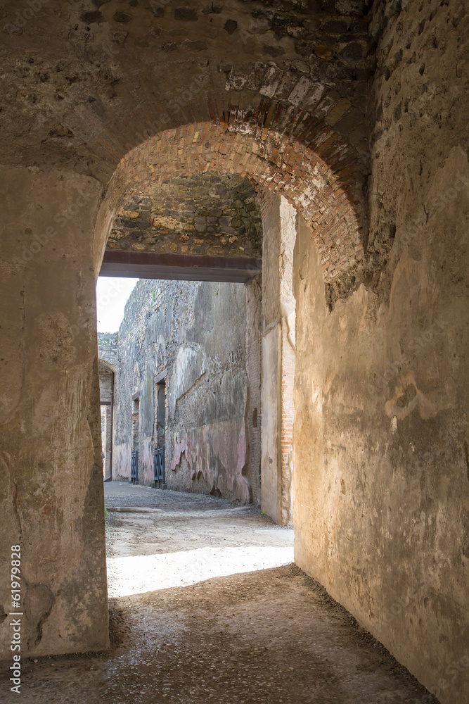 Arched Doorway in Ancient Pompeii