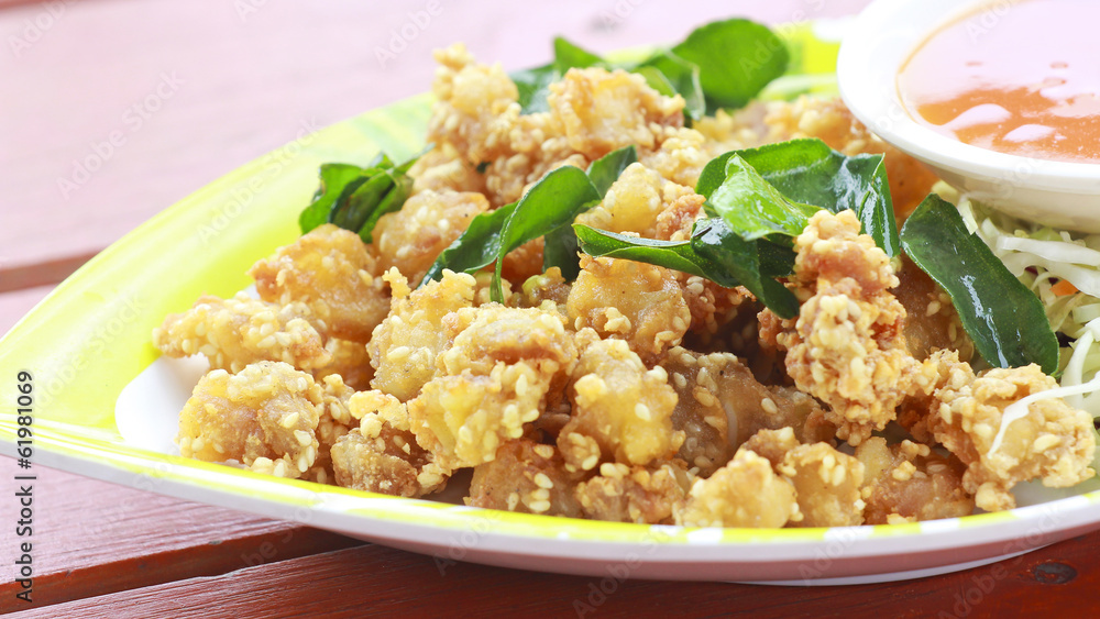 A Delicious southern golden brown fried chicken A Delicious southern golden brown fried chicken